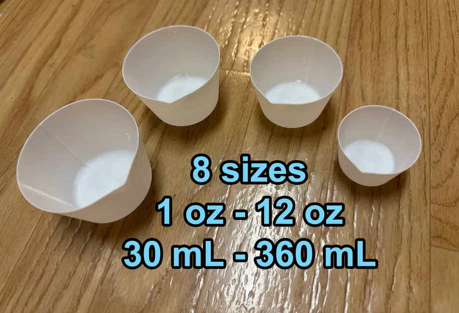 Ly trộn rót dễ dàng cho epoxy, nhựa, silicone - Nhiều kích cỡ - Image 1