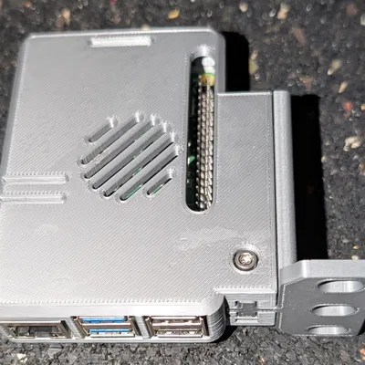 Vỏ Case Raspberry Pi 5 Gắn Rack Có Tùy Chọn PoE HAT và Quạt