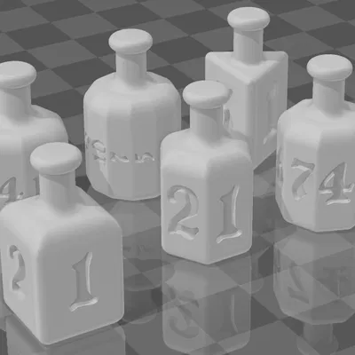 Xúc xắc Lọ Thuốc (D4 - D12)