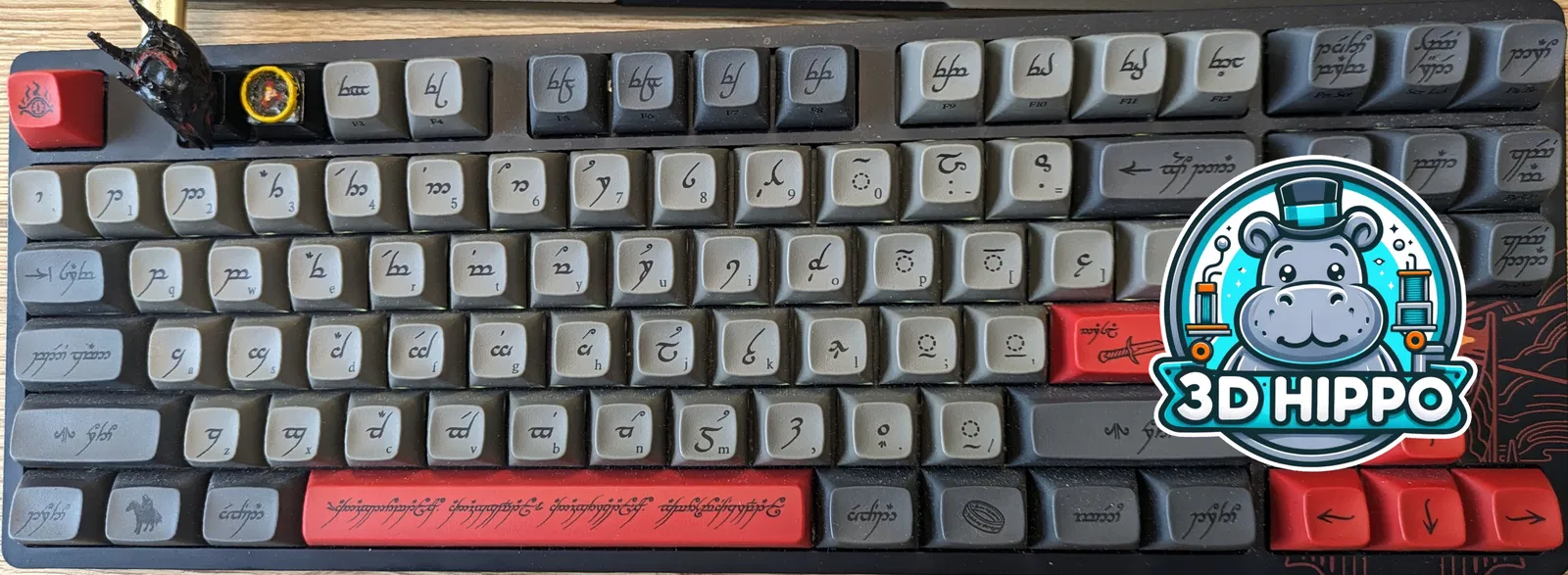 Keycap "Chúa tể những chiếc nhẫn" - Đầu Sauron - Image 3