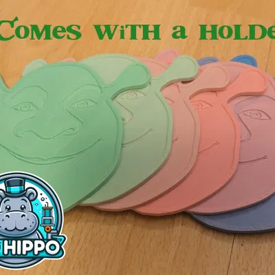 Đế Lót Ly Shrek và Giá Đựng