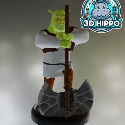 Shrek/Ogre cầm rìu chiến mini