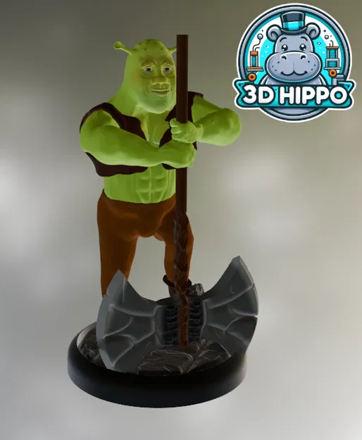 Shrek/Ogre cầm rìu chiến mini - Image 2