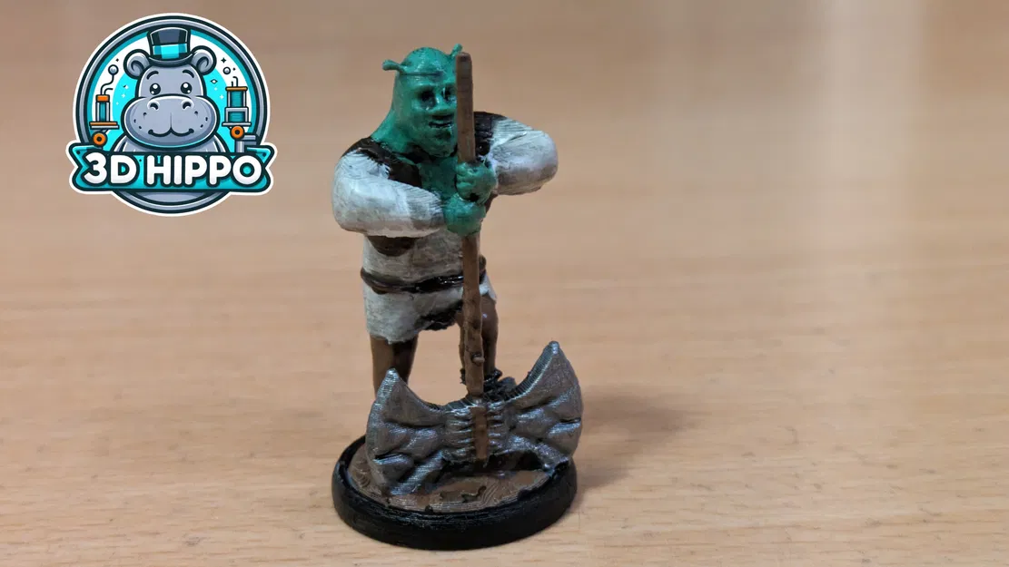 Shrek/Ogre cầm rìu chiến mini - Image 4