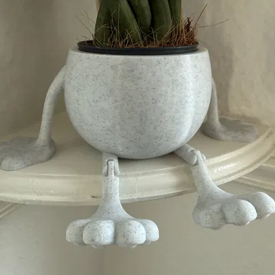 Chậu Cây Ngồi - Chân Gập