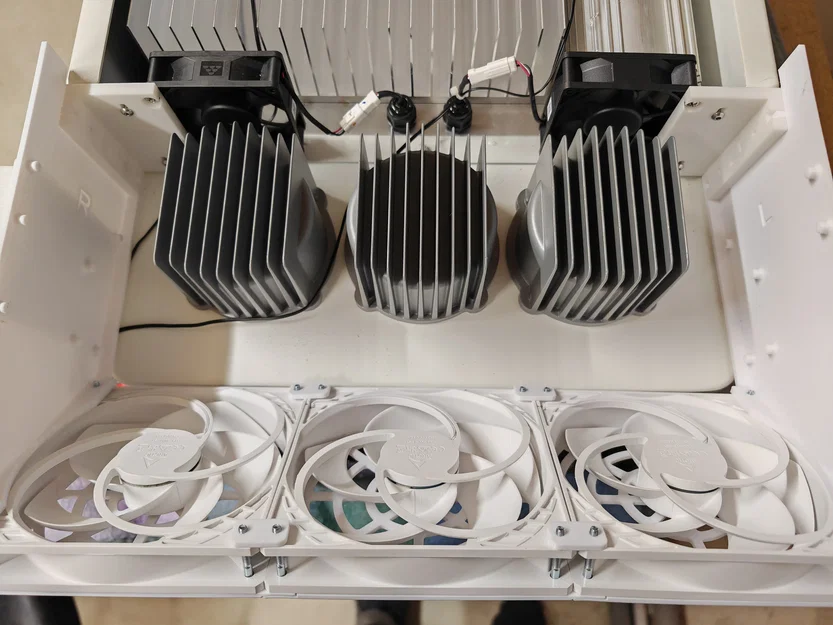 Giá đỡ quạt Deye 8,10,12KW / Deye Fan Mount 8,10,12KW (Quạt 120mm / 140mm) Làm mát bổ sung - Image 3