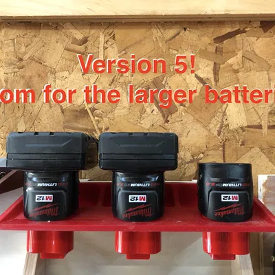 Khay Đựng Pin Milwaukee M12 Phiên Bản Mới - Phiên Bản 5!