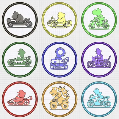 Đế Lót Ly Siêu Tốc - Phiên Bản "It's a me - MARIO KART COASTERS!"