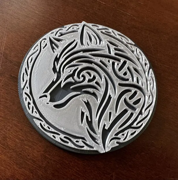 Miếng Lót Ly Hình Sói - Image 1