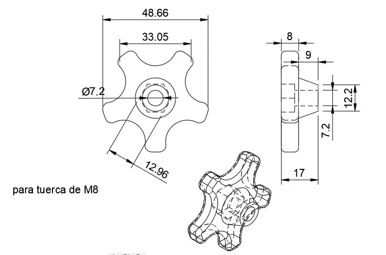 Núm Vặn Cho Đai Ốc M10 và M8 - Image 12