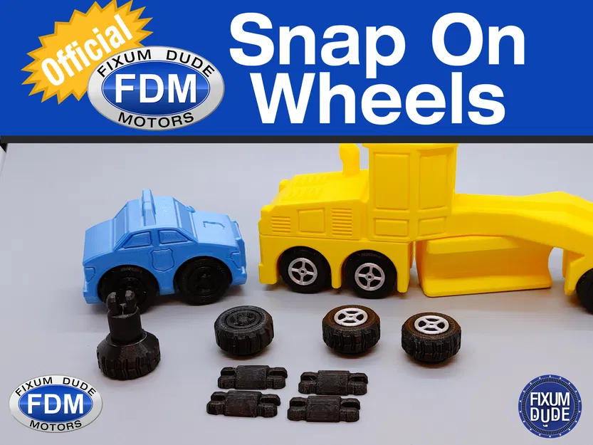 Bánh Xe Chính Hãng Gắn Ngoài Cho Xe FDM Fixum Dude Motors In Liền - Image 1