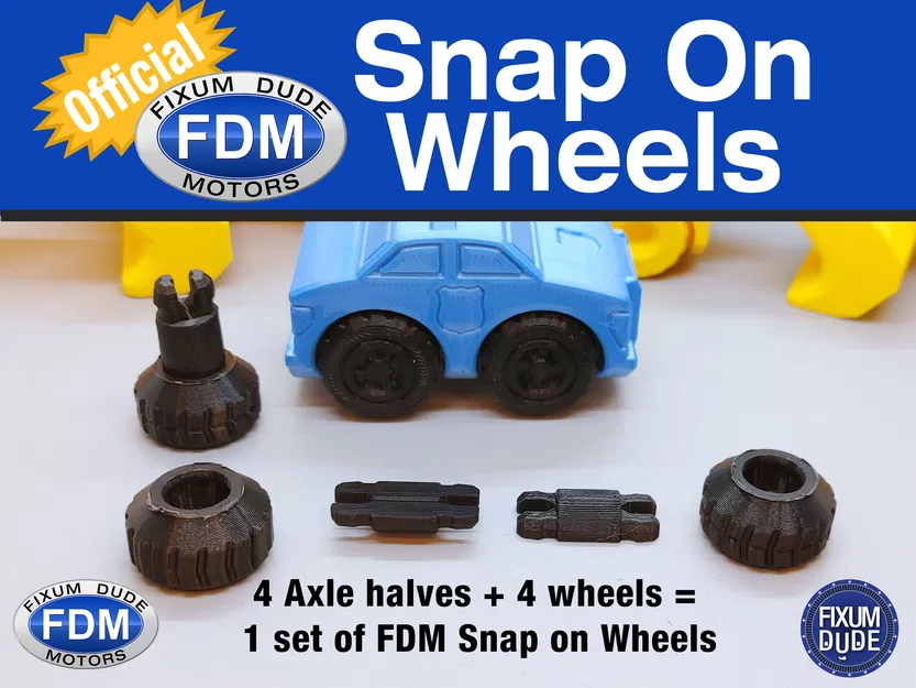 Bánh Xe Chính Hãng Gắn Ngoài Cho Xe FDM Fixum Dude Motors In Liền - Image 3