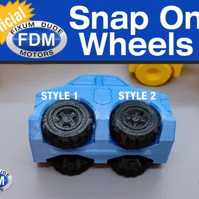 Bánh Xe Chính Hãng Gắn Ngoài Cho Xe FDM Fixum Dude Motors In Liền