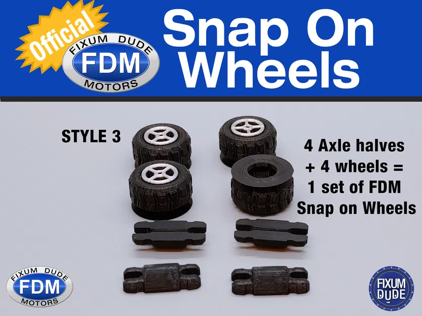 Bánh Xe Chính Hãng Gắn Ngoài Cho Xe FDM Fixum Dude Motors In Liền - Image 5