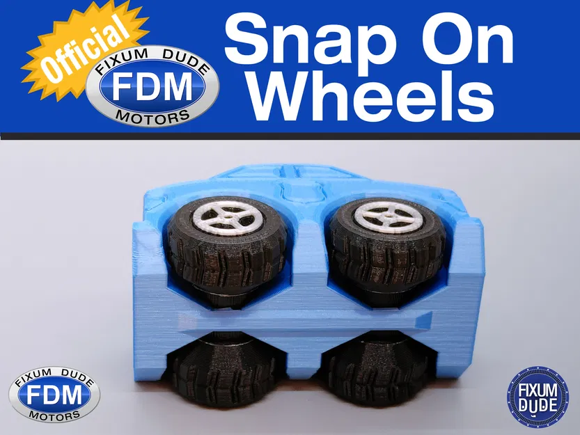 Bánh Xe Chính Hãng Gắn Ngoài Cho Xe FDM Fixum Dude Motors In Liền - Image 7