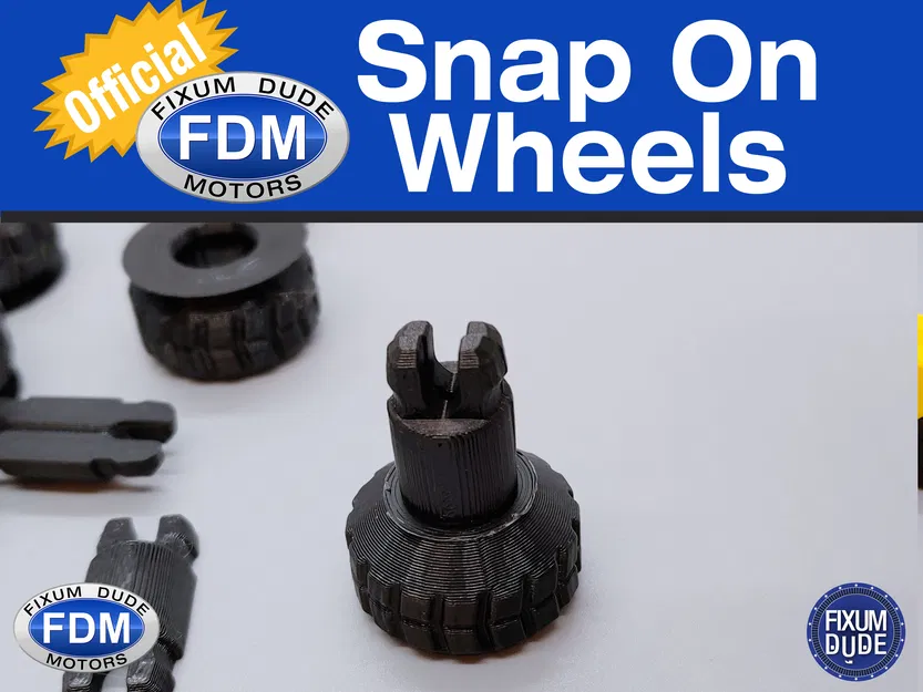 Bánh Xe Chính Hãng Gắn Ngoài Cho Xe FDM Fixum Dude Motors In Liền - Image 9