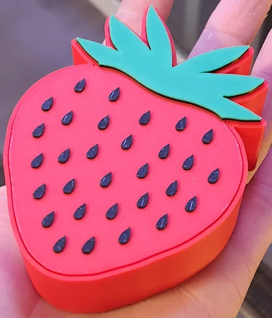 Mô hình dâu tây dẹp kèm hộp đựng dâu tây - Image 2