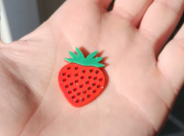 Mô hình dâu tây dẹp kèm hộp đựng dâu tây - Image 3