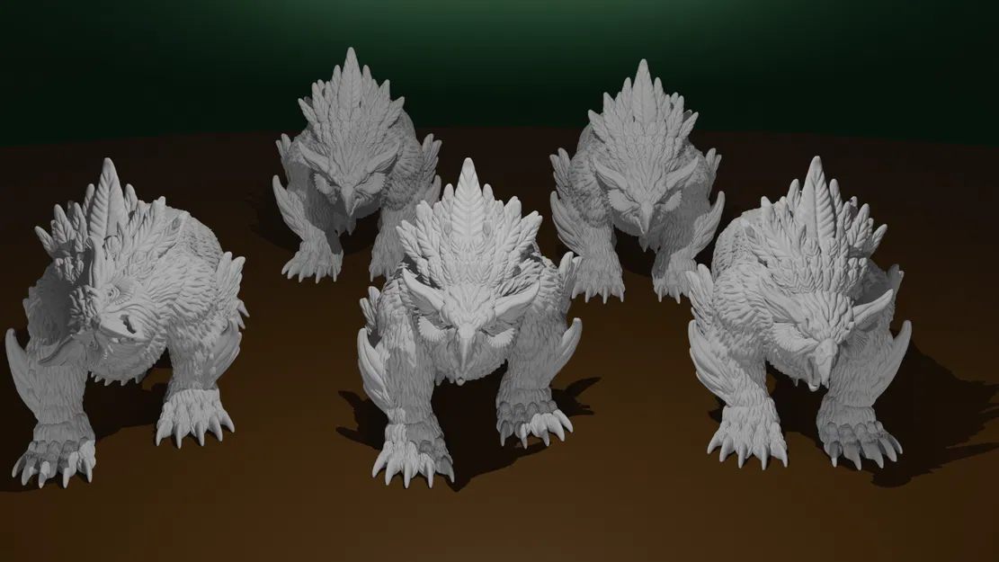 Bộ Mô Hình Đại Bàng Sói Cao Nguyên - 16 Tư Thế | Tỷ Lệ 28mm (Không Đế) - Image 1