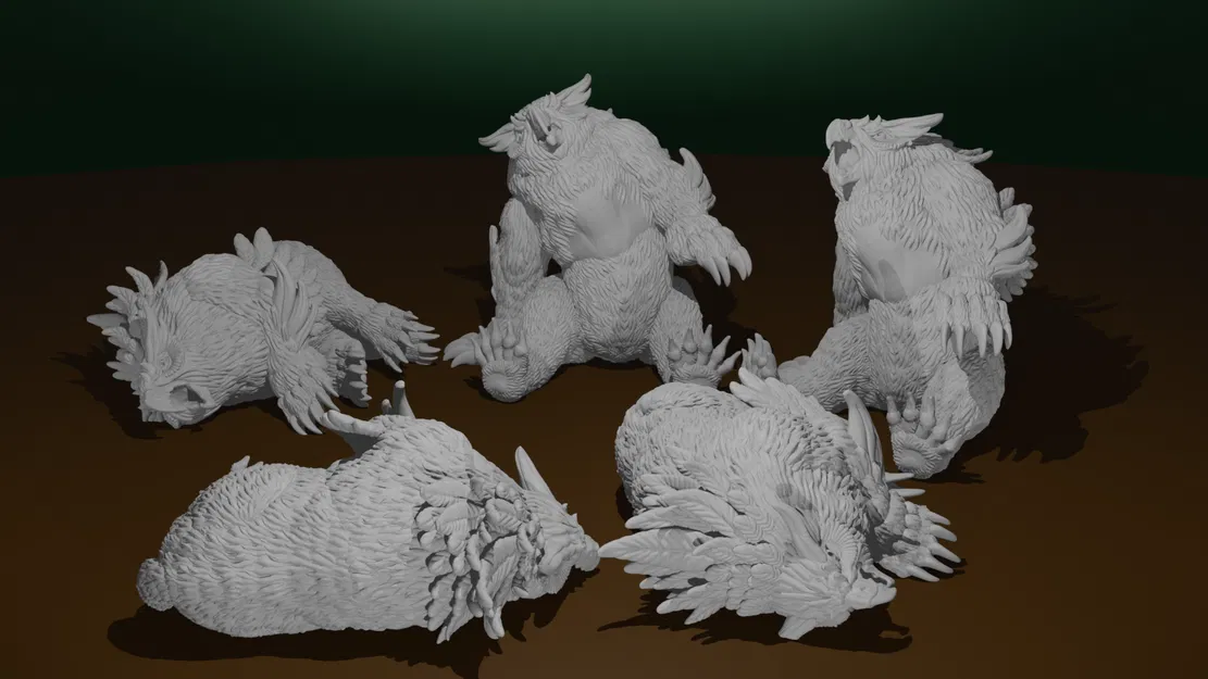 Bộ Mô Hình Đại Bàng Sói Cao Nguyên - 16 Tư Thế | Tỷ Lệ 28mm (Không Đế) - Image 3