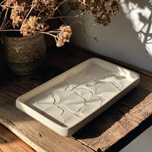 Khay Nature Lines - Lá Bồ Đề Tinh Tế - Image 1