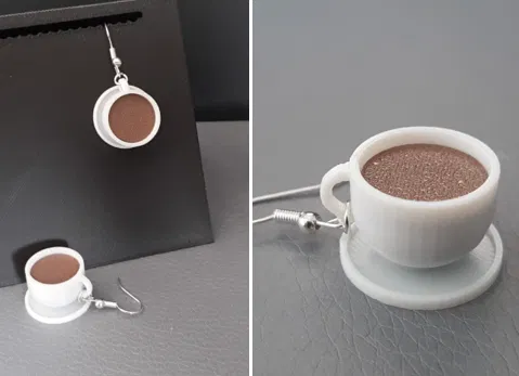 Bông Tai Ly Cà Phê - Image 1