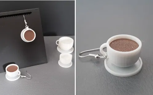 Bông Tai Ly Cà Phê - Image 2