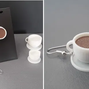 Bông Tai Ly Cà Phê