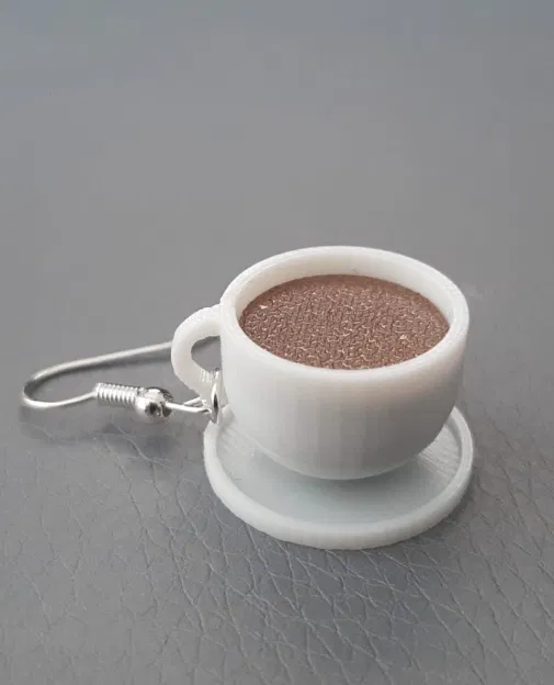 Bông Tai Ly Cà Phê - Image 3