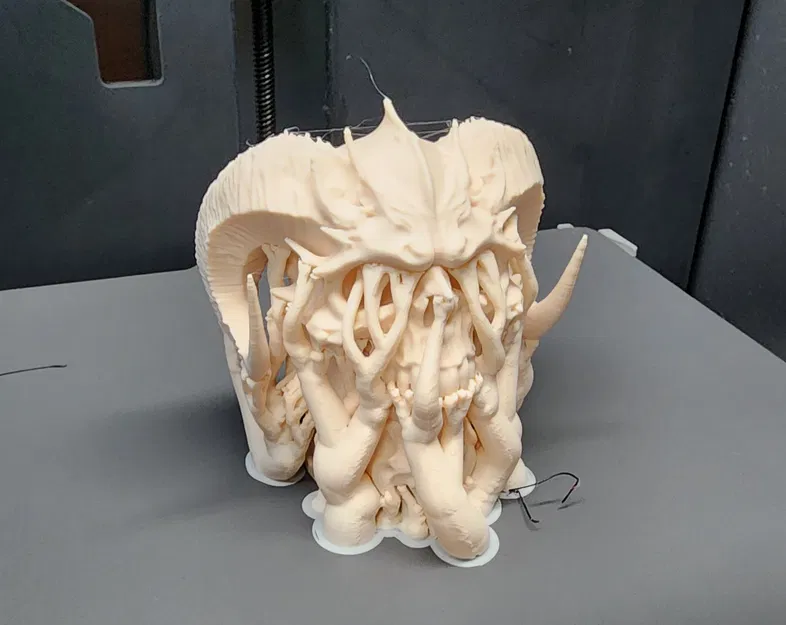 Tượng Đầu Lâu Quỷ Sừng - Image 6