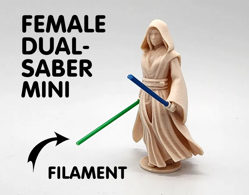 Mô Hình Nữ Kiếm Đôi Kèm Lightsaber Filament - Image 1