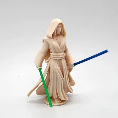Mô Hình Nữ Kiếm Đôi Kèm Lightsaber Filament
