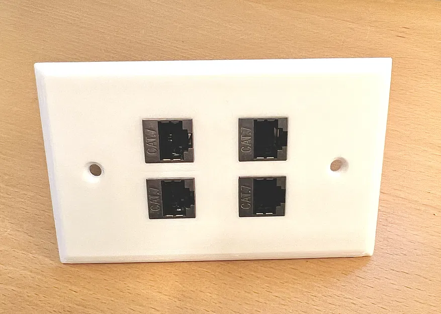 Tấm Ốp Lưng Ổ Cắm Ethernet Cho Cặp Nối hoặc Ổ Cắm Keystone - Image 5