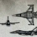 Bộ sưu tập tranh tường F-16C - Thumbnail 1