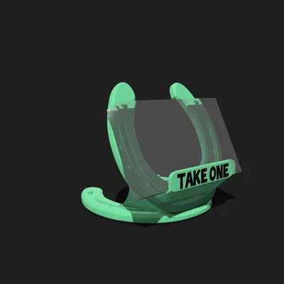 Cây Giữ Card Visit Hình Móng Ngựa – Nổi Bật Trong Chuồng Ngựa!