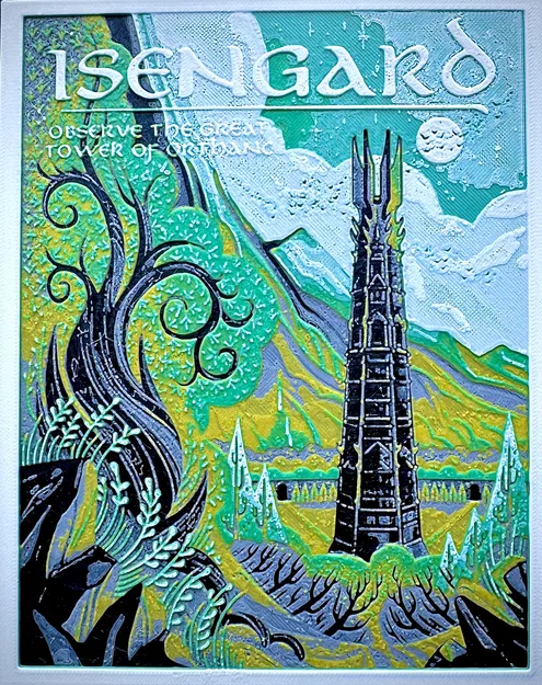 Isengard (Lord of the Rings) HueForge - Image 1