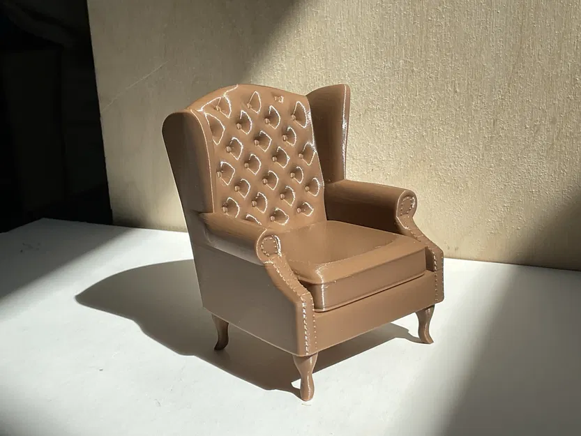 Ghế bành da cổ điển - Image 1