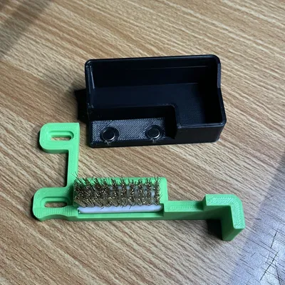 Voron 2.4: Khay vệ sinh đầu phun kèm bộ chặn mặt bàn