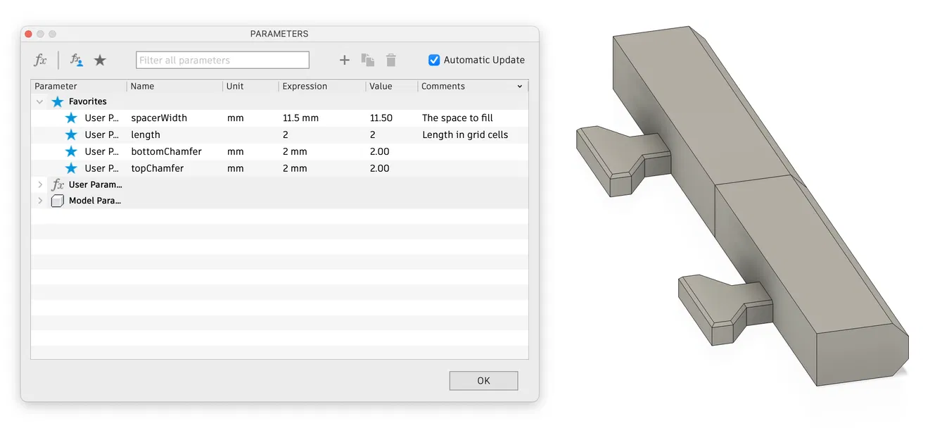 Spacer Gridfinity Refined Tùy Chỉnh Tham Số - Image 1