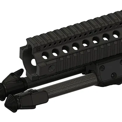 CPod: Bipod Picatinny Nhẹ, Điều Chỉnh Được Làm Từ Ống CF