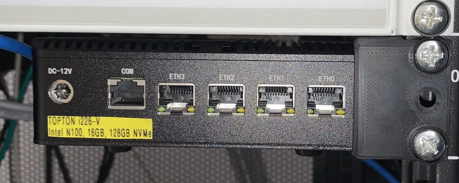 Giá đỡ Rack 1U cho Mini PC Topton N100 i226-V - Image 2