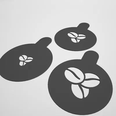 Stencil Hạt Cà Phê