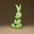 Tượng Thỏ Thiền Định - Thumbnail 2