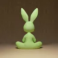 Tượng Thỏ Thiền Định - Thumbnail 4