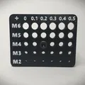 Thước Đo Dung Sai Ốc Vít M2-M6 - Thumbnail 1