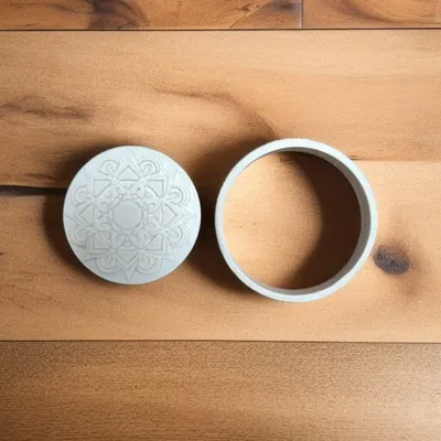 Khuôn Cắt Bánh Quy Gốm Mandala 01