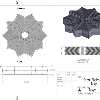 Ngôi Sao Fidget Đa Khối