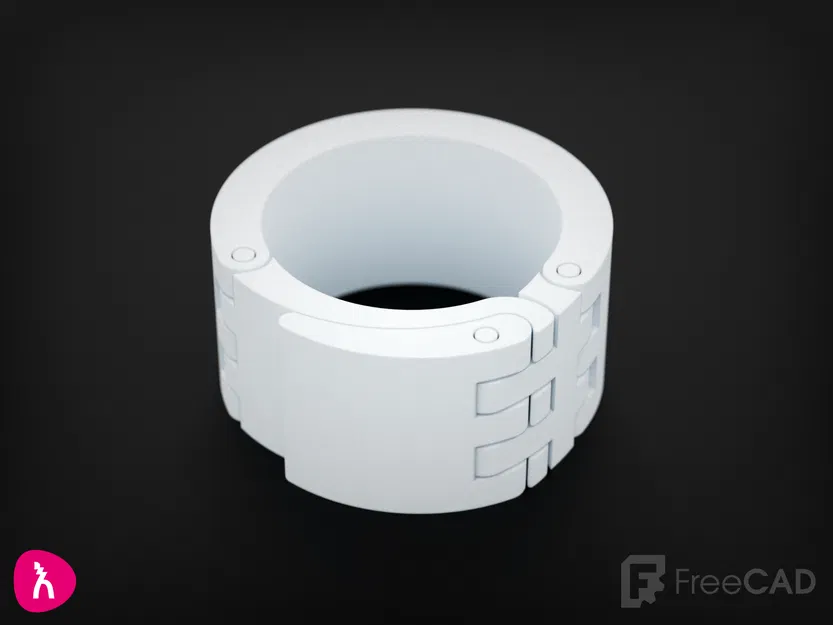 Kẹp ống điều chỉnh được bằng FreeCAD có khóa nhanh - Image 1