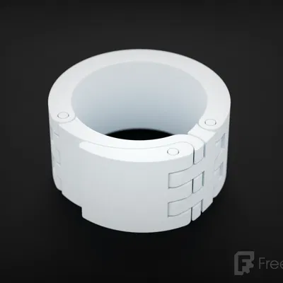 Kẹp ống điều chỉnh được bằng FreeCAD có khóa nhanh