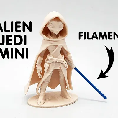 Mô hình Jedi Alien có Lightsaber bằng Filament